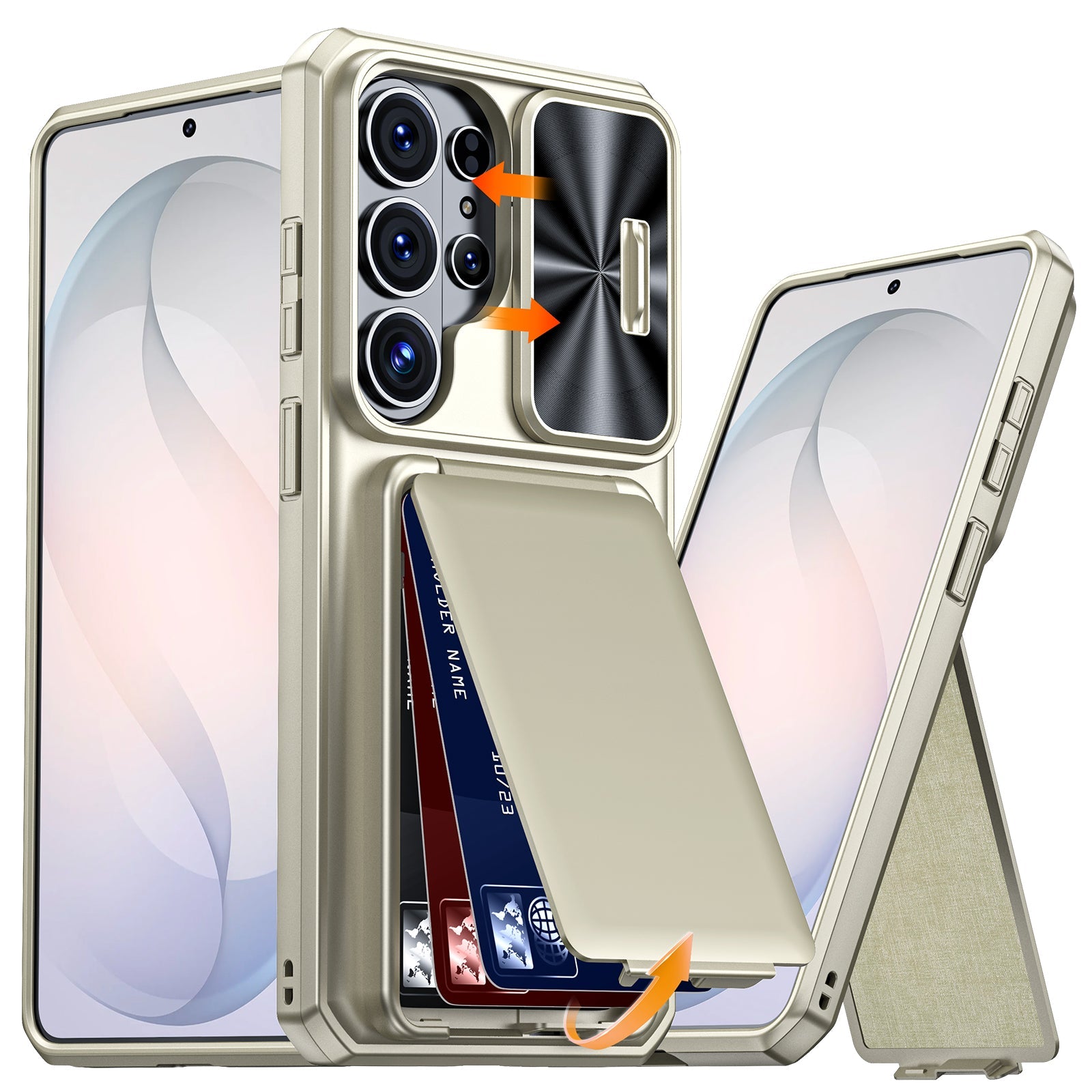 CardGuard Pro Samsung S26 Ultra Case – Sliding Camera Cover with Stand & Anti-Fall Protection