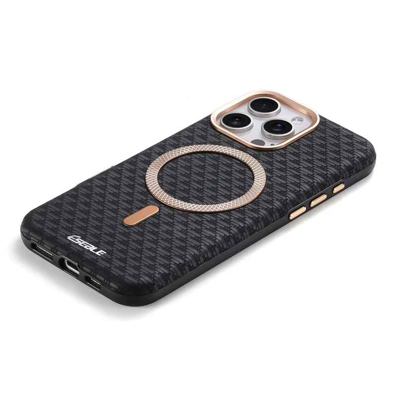 Luxury Leather Carbon Fiber Texture Phone Case For iPhone