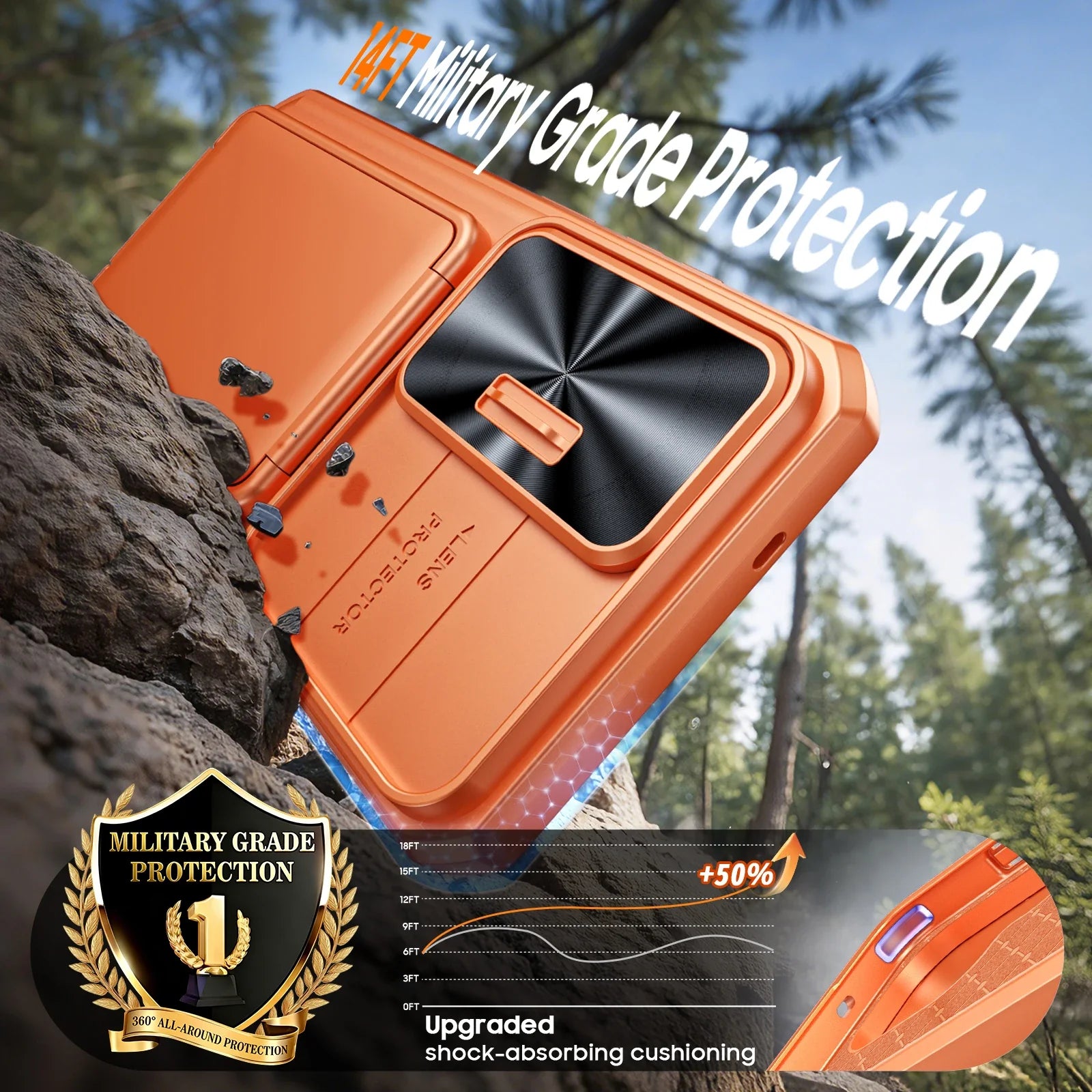 CardGuard Pro Samsung S26 Ultra Case – Sliding Camera Cover with Stand & Anti-Fall Protection
