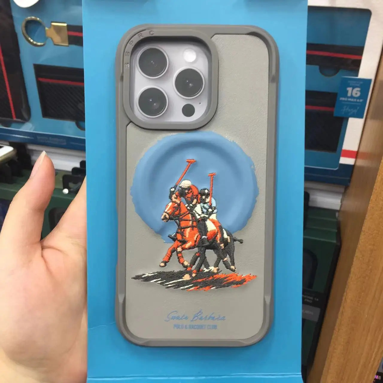 POLO Style New 3D Protruding Magnetic Shockproof Case for iPhone