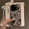 Luxury Bling Rhinestone Flower Protective Case for iPhone