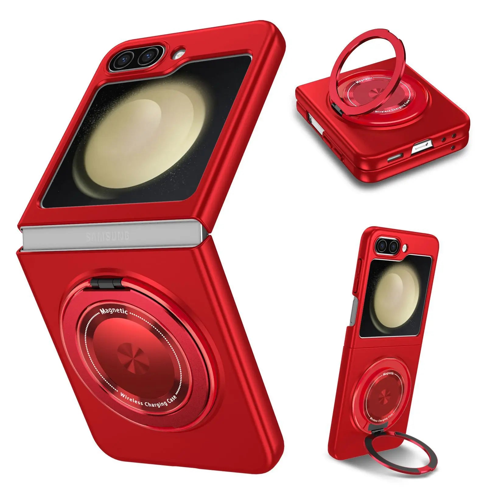 Invisible Folding Kickstand Armor Design Shockproof Magnetic Phone