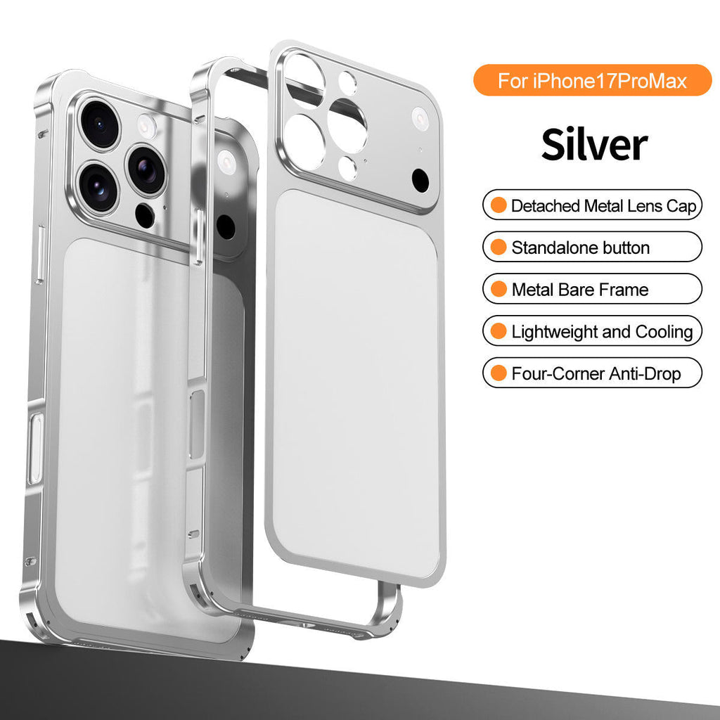 Luxury Metal Convert Frame Case for iPhone 17 Pro Max