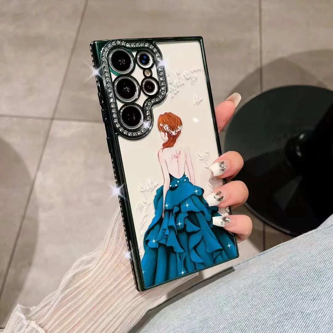 Luxury Glitter Shockproof Phone Case for Samsung and Iphone