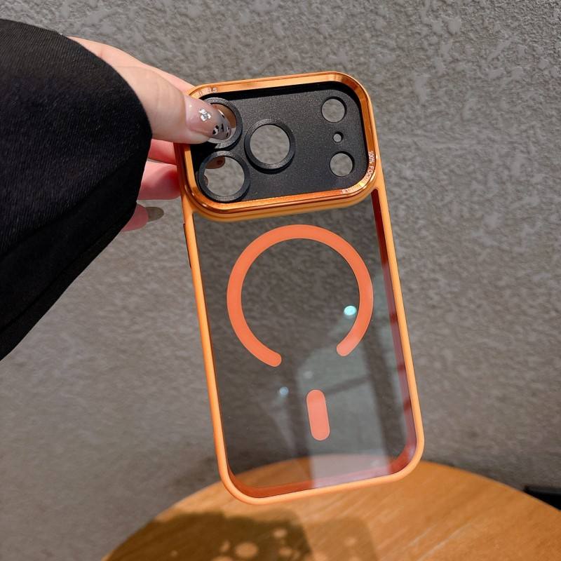 Magnetic Transparent Shockproof Case for iPhone