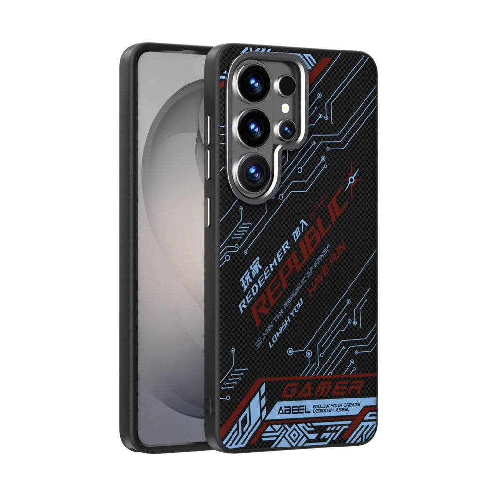 Luxury Magnetic Carbon Fiber Case for Samsung Galaxy