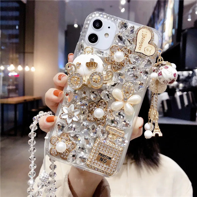 Custom 3D Luxury Glitter Crystal Bling Bling Case for Samsung
