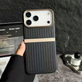 TravelStripe Mag Case – Suitcase Style Vertical Stripe Cover for iPhone