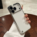 Factory Super Slim Crystal Clear Electroplating Frameless PC Phone Case for iPhone