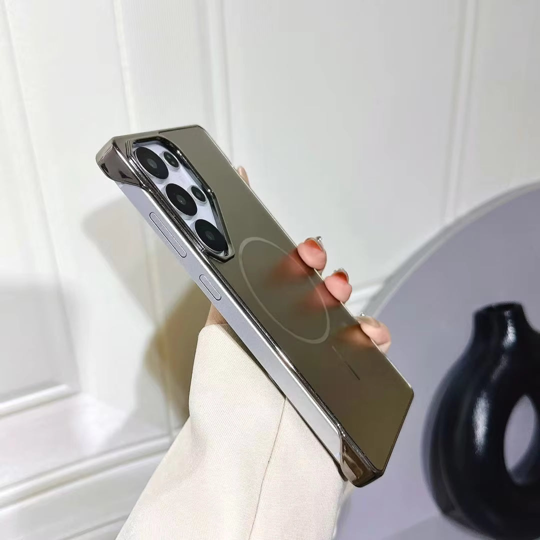 Japanese & Korean AG Fine Sand Magnetic Suction Case for Samsung – Matte Shockproof Magnetic Cover