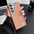 Business PU Leather Magnetic Phone Case for Samsung S24 S25 Ultra