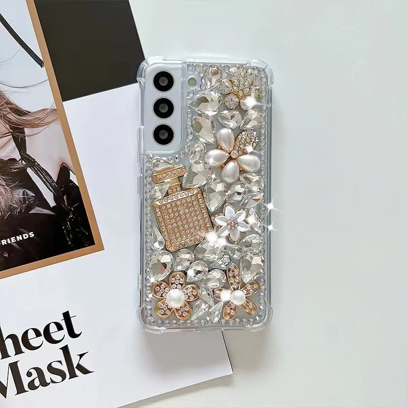 Custom 3D Luxury Glitter Crystal Bling Bling Case for Samsung