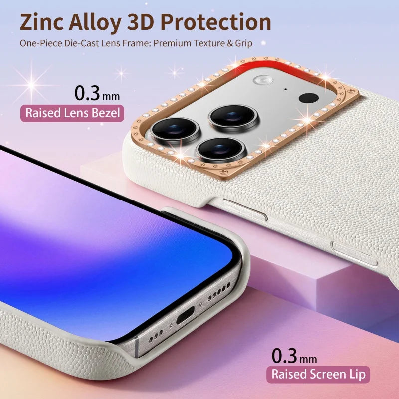Fashion Magnetic PU Leather Girl Phone Cases for iPhone