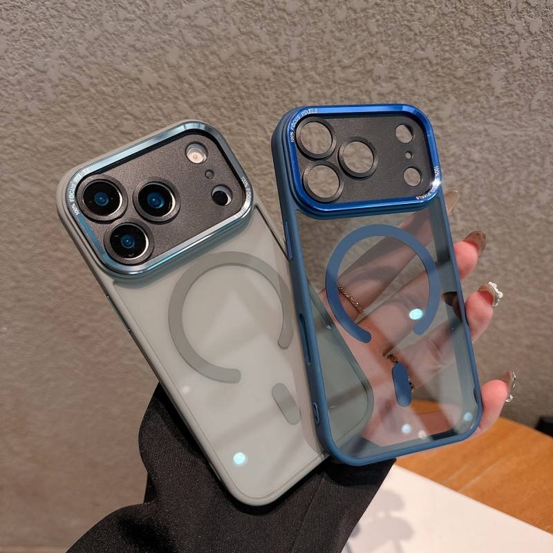 Magnetic Transparent Shockproof Case for iPhone