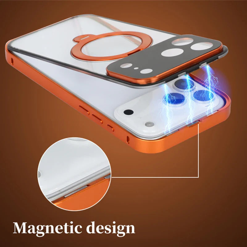 Premium Magnetic Stand Phone Case for iPhone