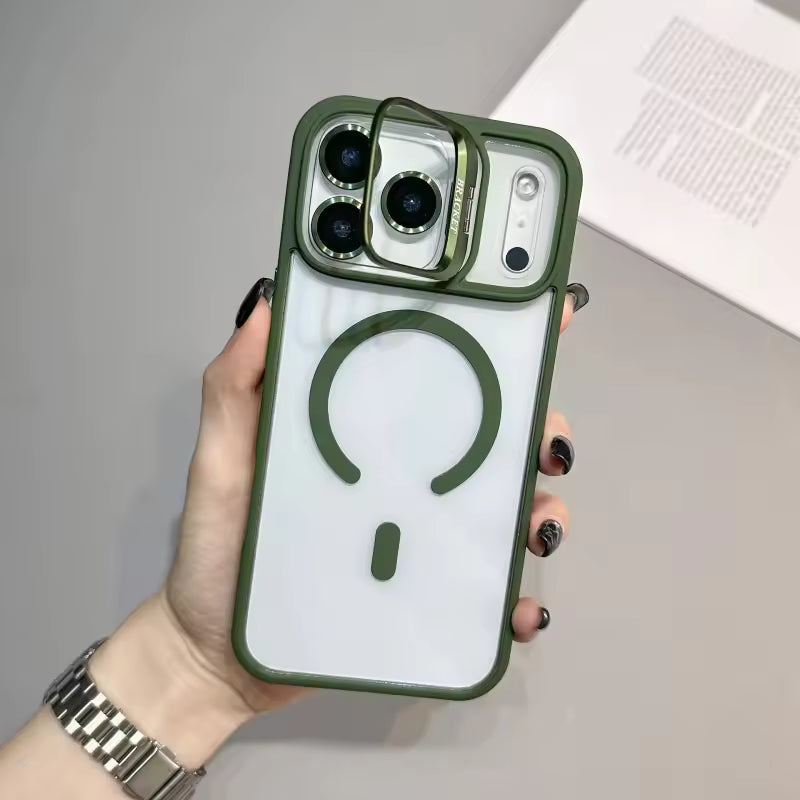 Magnetic Transparent Shockproof Case for iPhone 13-17 Pro Max