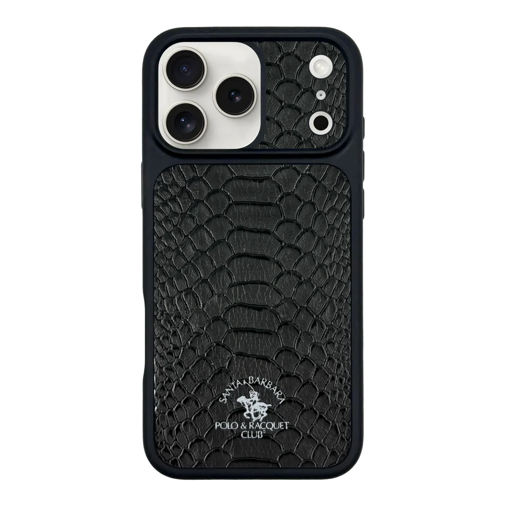 POLO Pure Color Portrait Design Magnetic PU Leather Shockproof Phone Case for 17 Pro