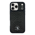 POLO Pure Color Portrait Design Magnetic PU Leather Shockproof Phone Case for 17 Pro