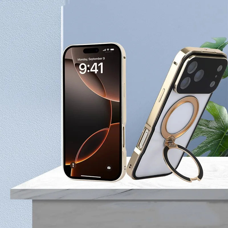 Premium Magnetic Stand Phone Case for iPhone