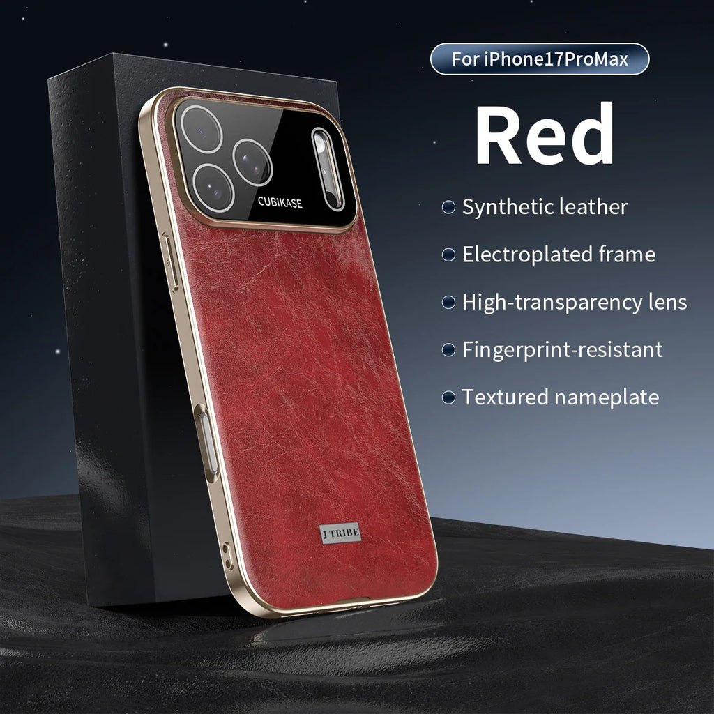 New Electroplating Oil Wax Crazy Horse Hide Leather Phone Case