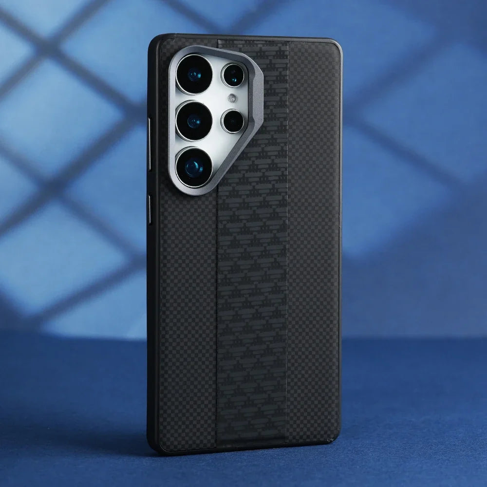 Custom PU Leather Phone Case for Samsung and Iphone Triangular Pattern Case