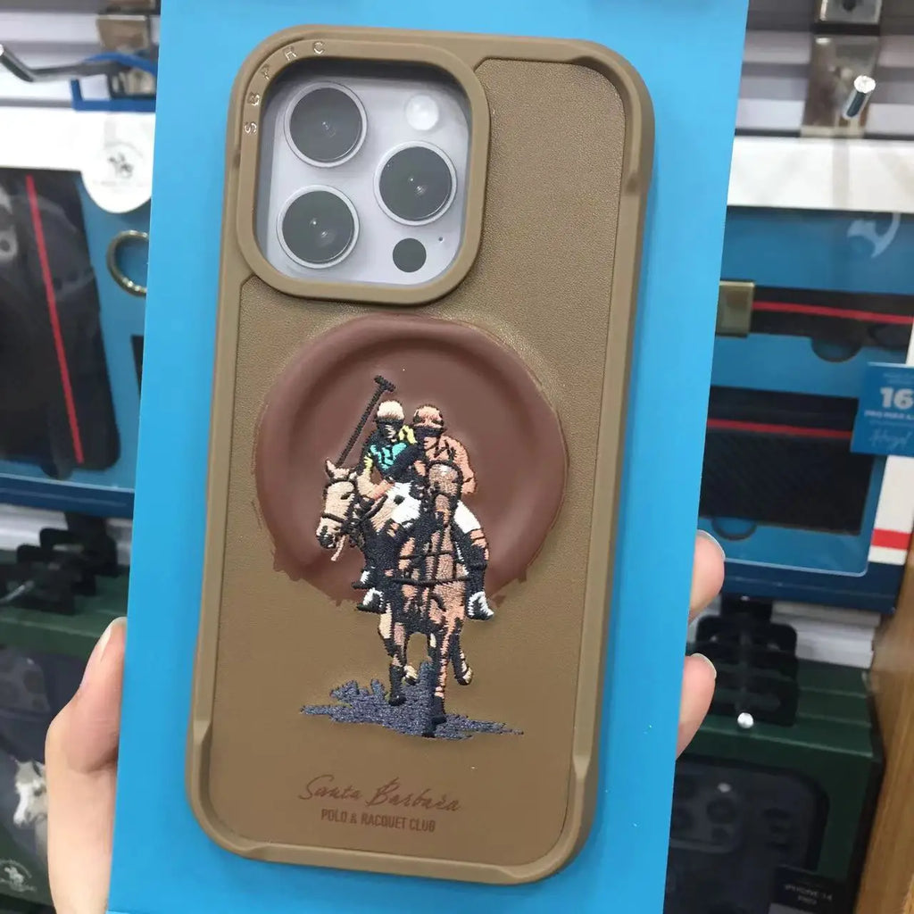 POLO Style New 3D Protruding Magnetic Shockproof Case for iPhone