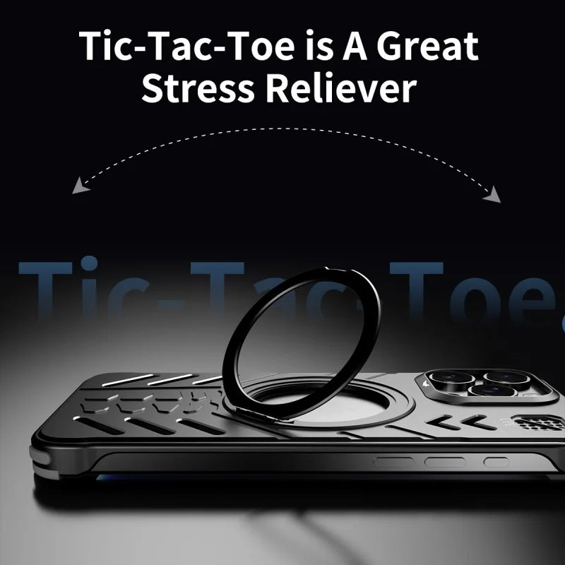 Aluminum Metal Hollow Magnetic Phone Case for iPhone