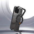 Z-Type Magnetic Aluminum Alloy Kickstand Case for iPhone – Wireless Charging Metal Phone Cover