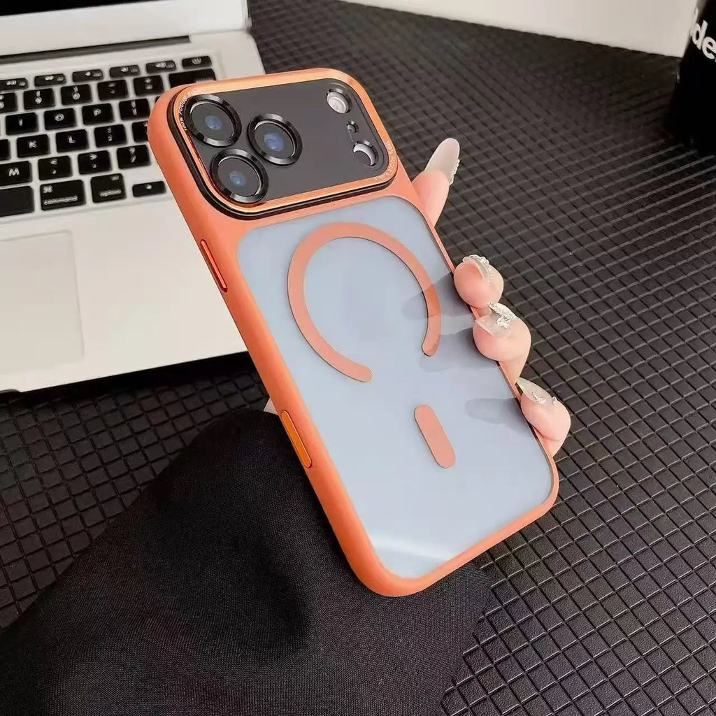 Translucent Phone Case Magnetic Shockproof for iPhone