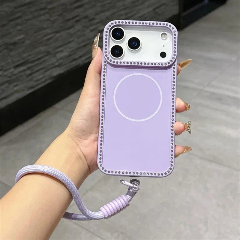 Luxury Glitter Lanyard Case for iPhone