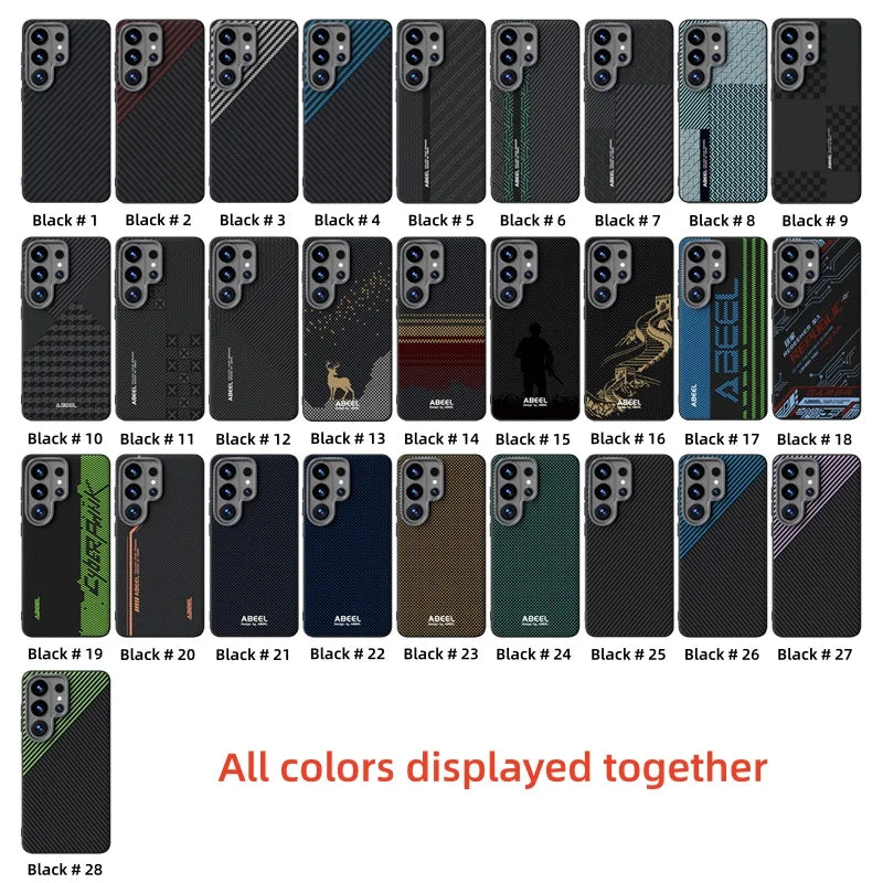 Luxury Magnetic Carbon Fiber Case for Samsung Galaxy