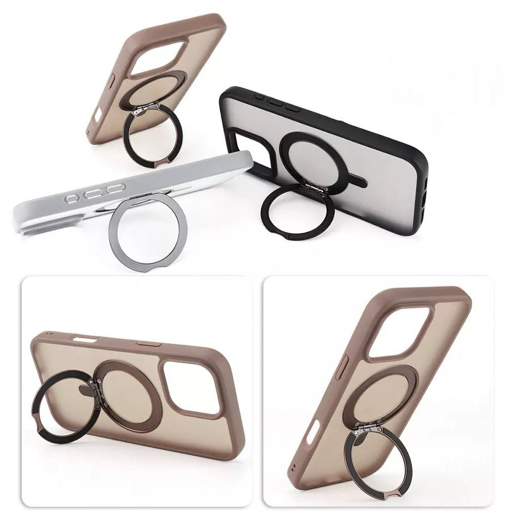 MagnaSpin 360™ Rotating Magnetic Phone Case with Metal Stand