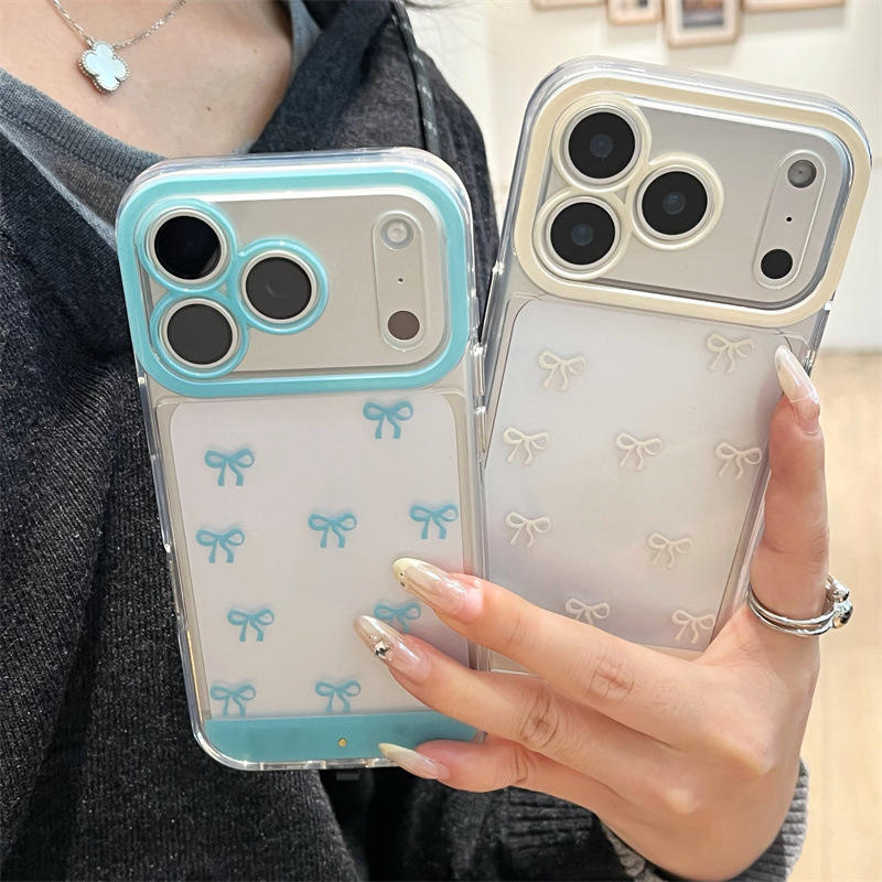 GlowBow Sound Reactive Case – Flashing Bowknot Shockproof Cover for iPhone