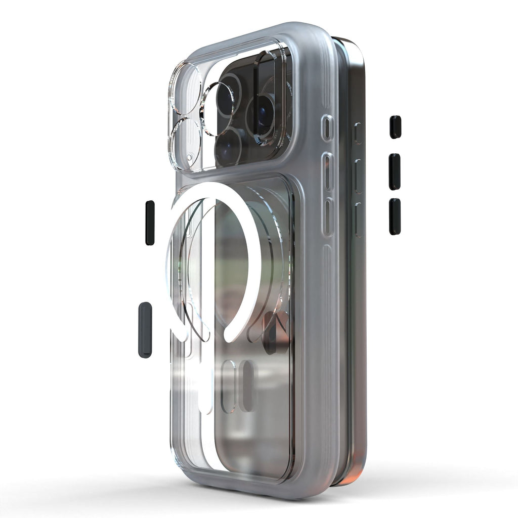 Magnetic Transparent Frame Case for iPhone