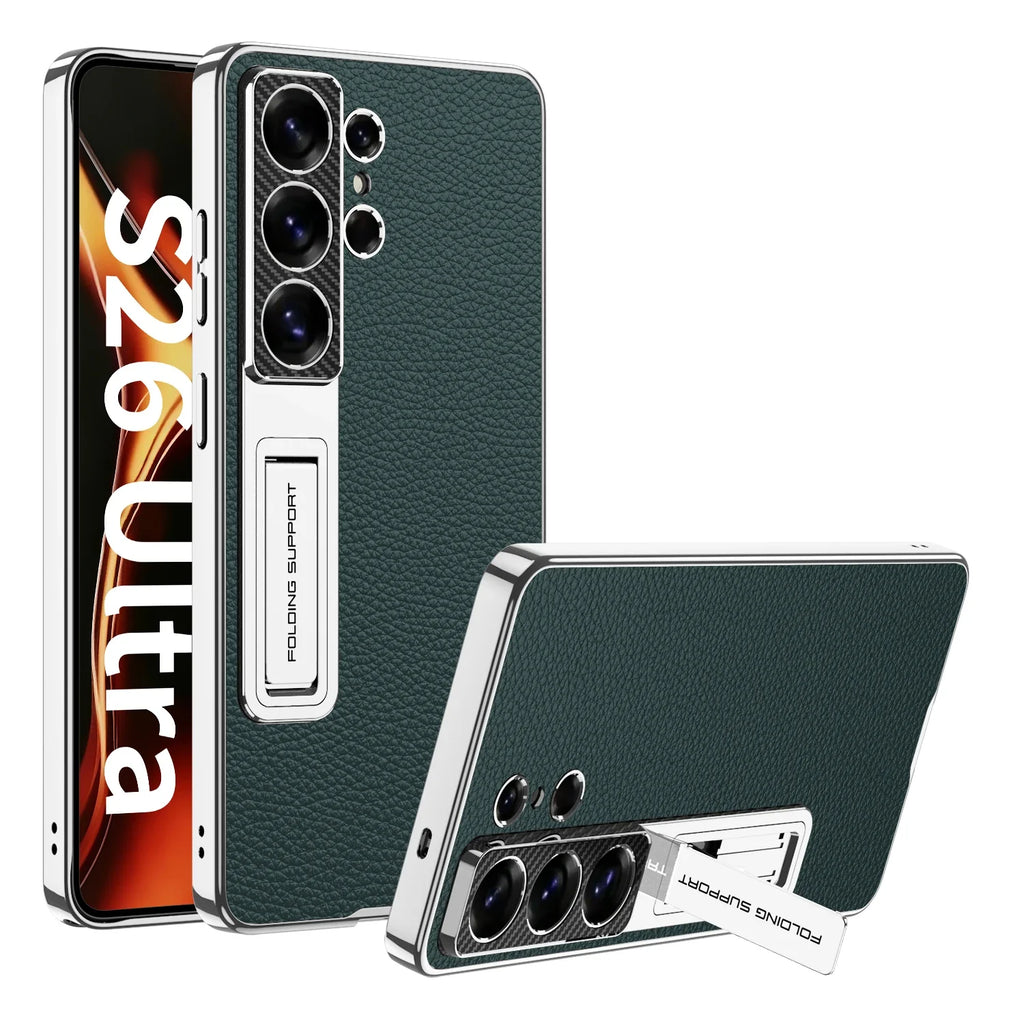 Original GKK plating leather stand phone Cover case with kickstand