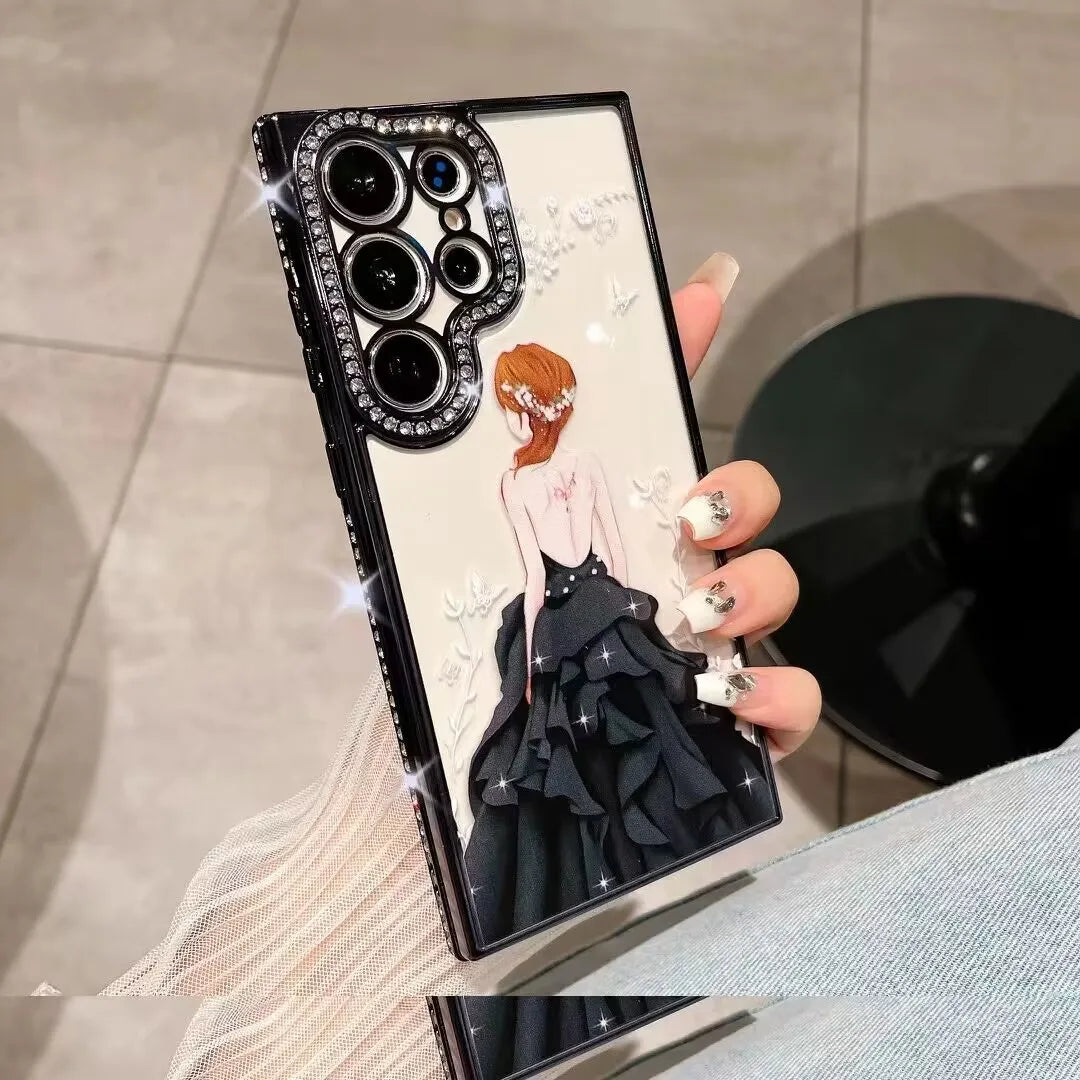 Luxury Glitter Shockproof Phone Case for Samsung and Iphone