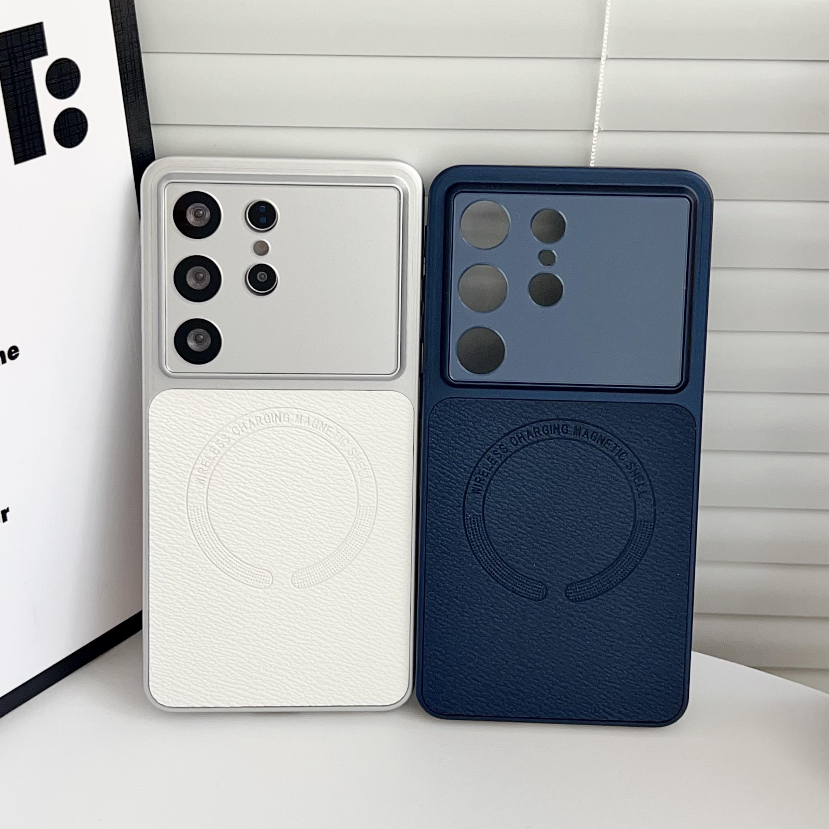 ViewGuard 360 Wallet Case – Magnetic Window Leather Cover for Samsung