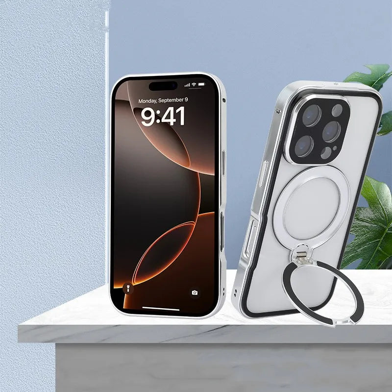 Premium Magnetic Stand Phone Case for iPhone