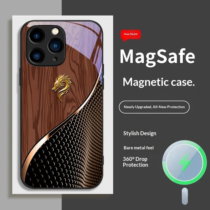 CHAOYIDIAN Electroplated Tempered Glass Shockproof Phone Case
