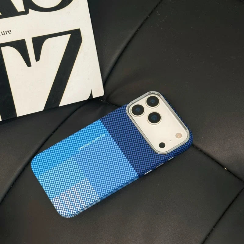 New Color Matching Carbon Fiber Textured Magnetic Case for iPhone