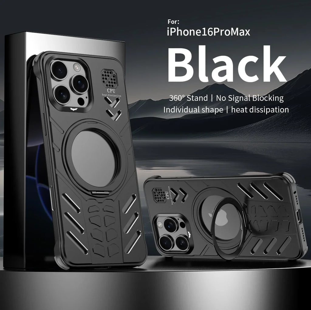 Aluminum Metal Hollow Magnetic Phone Case for iPhone