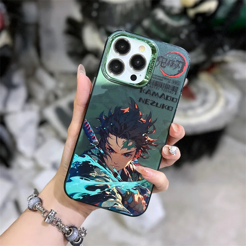 Demon Slayer 3D Silver Phone Case for iphone