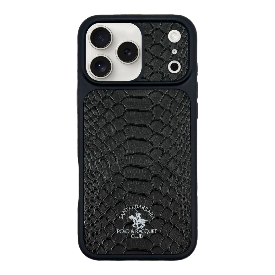 POLO Pure Color Portrait Design Magnetic PU Leather Shockproof Phone Case for 17 Pro