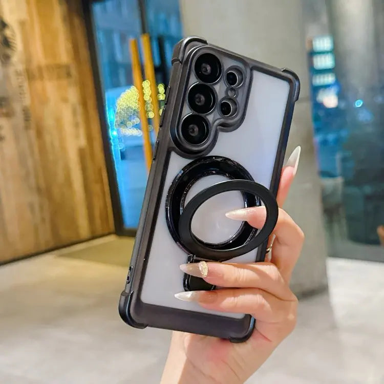 Clear Magnetic Kickstand Case for Galaxy