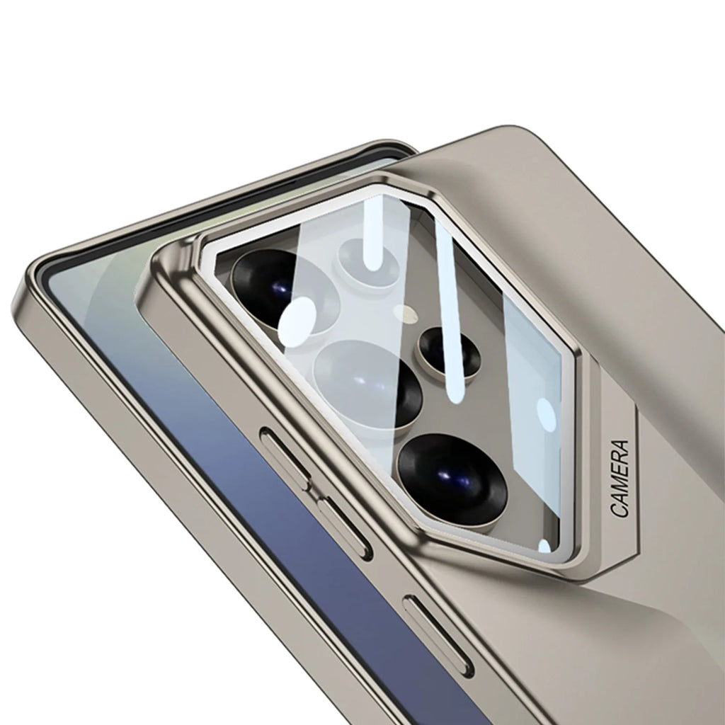 New Matte PC Skin Feel Ultra-fast Knife Edge Invisible Stand Phone case for Samsung
