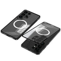 Frosted Magnetic Case Metal Frame Aluminum Alloy Bumper Buckle Matte Case