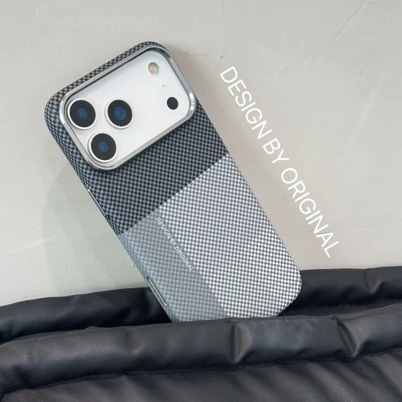 New Color Matching Carbon Fiber Textured Magnetic Case for iPhone