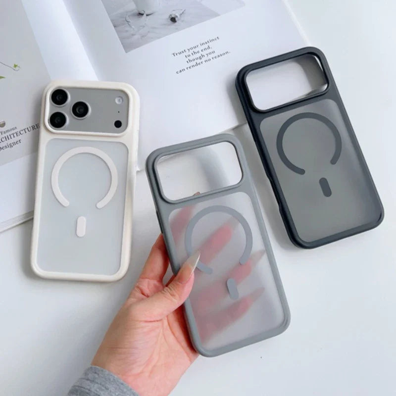 Matte Skin Feel Magnetic Case for iPhone