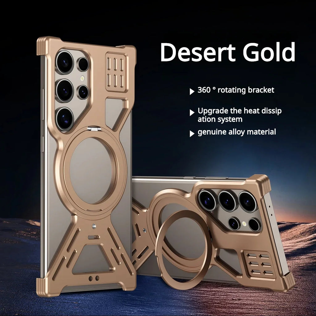Aluminum Metal Frameless Heat Dissipation Magnetic Phone Case