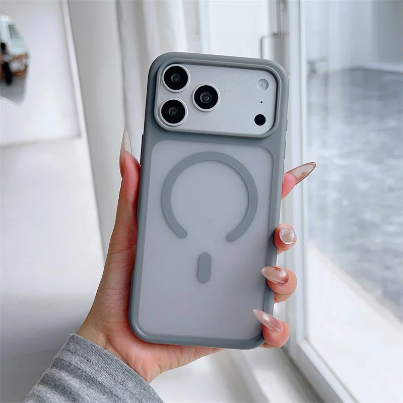 Matte Skin Feel Magnetic Case for iPhone